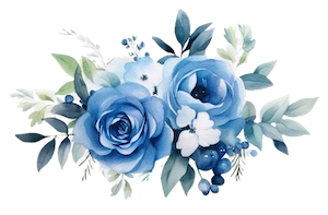 blue flowers